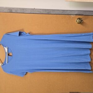 Northern Reflections Size L Blue Midi T-Shirt Dress